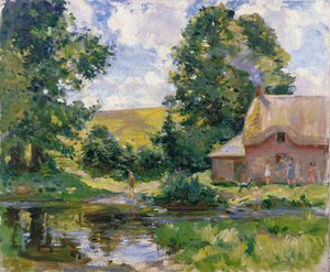 Stratford Tony : le gué sur la rivière Ebble