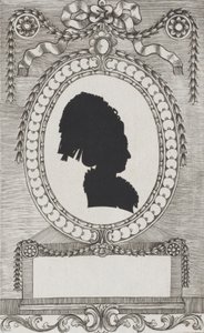 Silhouette de la comtesse Enzenberg, Stiftsfräulein - Wilhelm Ackermann