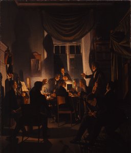Une fête de fumeurs - Wilhelm Bendz