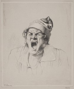 Un homme bâillant - Wilhelm Bendz