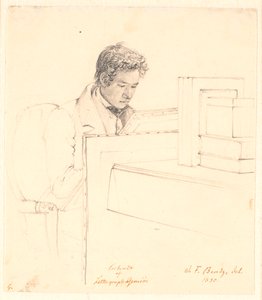Portrait du lithographe Peter Gemzøe