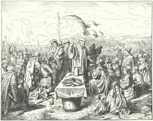 Les Taborites prenant la Communion en plein air