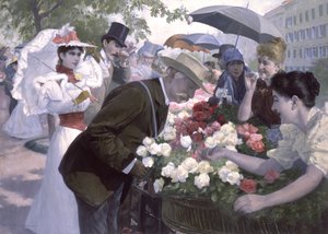 Roses rouges ou blanches, Monsieur? - Wilhelm Gause