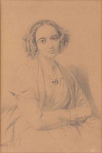 Portrait de la compositrice Fanny Hensel née Mendelssohn 1805-1847, 1847 - Wilhelm Hensel