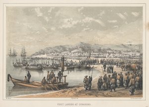Premier débarquement à Gorahama, 1855