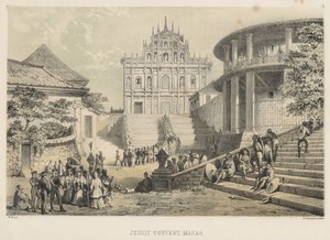 Couvent des Jésuites, Macao, 1855