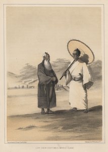 Costumes de Lew Chew, classe moyenne, 1855