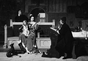 Hugo van der Goes peignant le portrait de Marie de Bourgogne - Wilhelm Koller