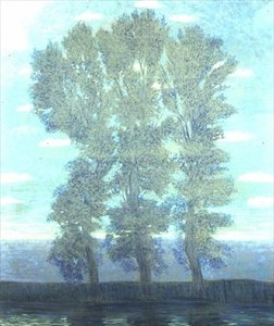 Arbres devant un lac