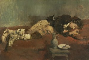 Garçon savoyard dormant, 1869 - Wilhelm Maria Hubertus Leibl