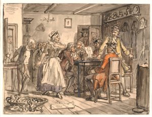 "Collegium politicum". (Le fondeur politique) - Wilhelm Marstrand