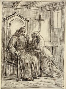 Le confesseur terrifié - Wilhelm Marstrand