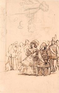 Le Prince Turc Mehemet Aly comme le Cavalier de la Comtesse Danner lors de sa visite à Copenhague, mai 1859