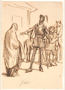 Don Quichotte et Dona Rodriguez - Wilhelm Marstrand