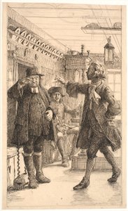 Erasmus Montanus prouve que Per Degn est un coq - Wilhelm Marstrand