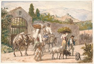 Paysans en route pour Rome - Wilhelm Marstrand