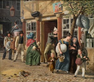 Scène de déménagement
