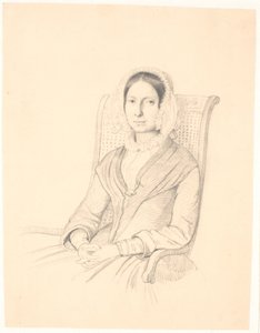 Portrait de Sophie Frederikke Raffenberg, assise dans un fauteuil - Wilhelm Marstrand