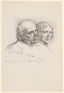 Étude de portrait de deux paysans suédois