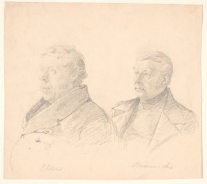 Portraits de deux citoyens de Roskilde "Ehlers" et "Brünniche" - Wilhelm Marstrand