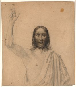 Christ bénissant. Demi-figure de face