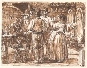 Le vin est goûté dans la cave