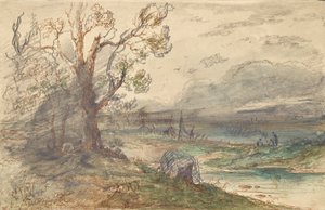 Paysage au bord de la rivière