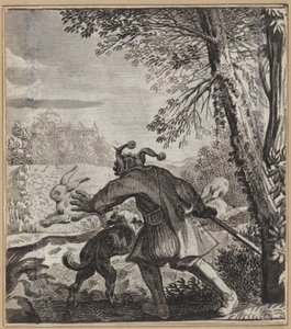 Le fou qui porte sur les deux aisselles