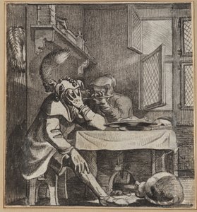 Le Fou Qui Regarde à Travers les Doigts de Sa Femme