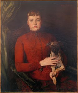Dame avec un petit chien