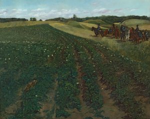Champ de pommes de terre près de Weßling en Haute-Bavière - Wilhelm Trübner