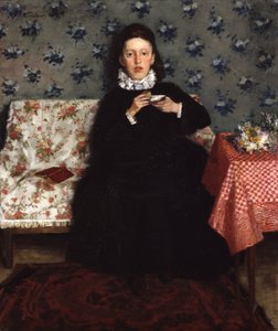 Sur le canapé - Wilhelm Trübner