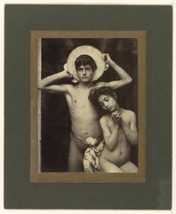 Garçon et fille nus - Baron Wilhelm von Gloeden