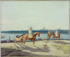 Cavalier au bord de l