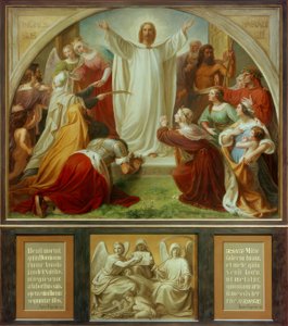 W. von Schadow, Paradis (Ciel) / Panneau central, Triptyque