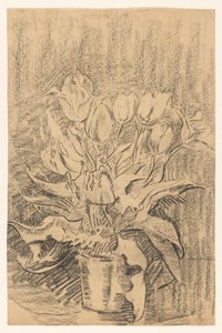 Vase avec des tulipes