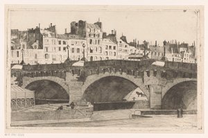 Pont Neuf - Willem Adrianus Grondhout (signed by artist)