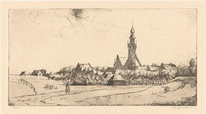 Veere - Willem Adrianus Grondhout (signed by artist)