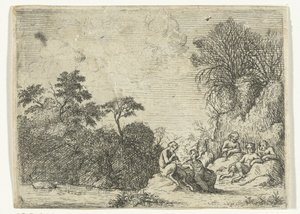Satyre jouant de la flûte