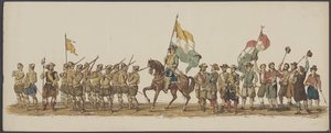 Défilé de Delft de 1862, premier et deuxième groupe (série Quatrième Lustrum de l