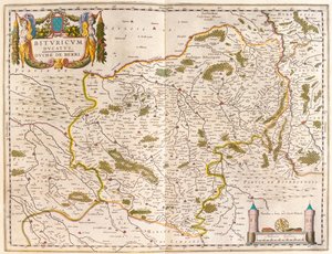 Beauvais, bergues, dans "Theatrum Orbis Terrarum, sive Atlas Novus" de Willem Blaeu, Amsterdam - Willem Blaeu