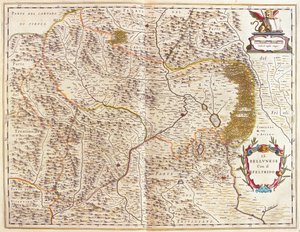 Belluno et Feltre, Italie, dans "Theatrum Orbis Terrarum, sive Atlas Novus" de Willem Blaeu, Amsterdam