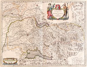 Brescia, Crema, Italie, dans "Theatrum Orbis Terrarum, sive Atlas Novus" de Willem Blaeu, Amsterdam - Willem Blaeu