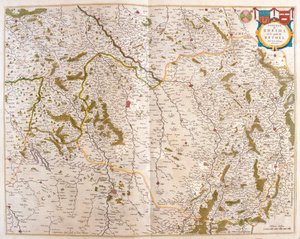 Champagne - Cambrésis - Picardie- Normandie et Bretagne, dans "Theatrum Orbis Terrarum, sive Atlas Novus" de Willem Blaeu, Amsterdam