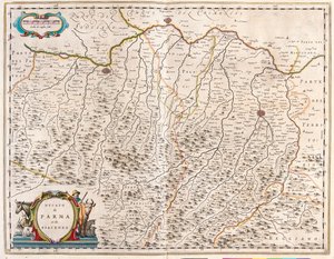 Villes de Parme et Piacenza, Italie, dans le "Theatrum Orbis Terrarum, sive Atlas Novus" de Willem Blaeu, Amsterdam - Willem Blaeu