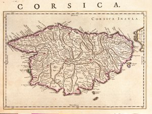 Île de Corse, "Theatrum Orbis Terrarum, sive Atlas Novus" de Willem Blaeu, Amsterdam - Willem Blaeu