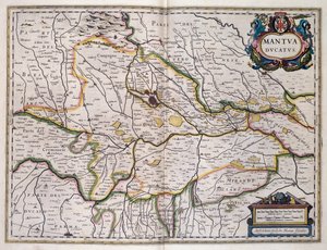 Duché de Mantoue, carte par Willem Blaeu (1571-1638), Italie - Willem Blaeu