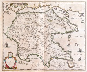 Grèce, Péloponnèse, dans le "Theatrum Orbis Terrarum, sive Atlas Novus" de Willem Blaeu, Amsterdam - Willem Blaeu