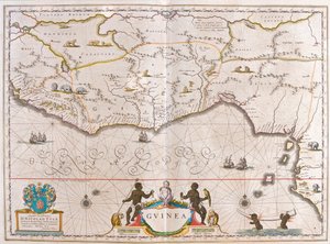 Guinée, dans "Theatrum Orbis Terrarum, sive Atlas Novus" de Willem Blaeu, Amsterdam