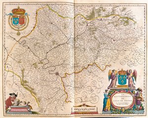 Isle de France, dans "Theatrum Orbis Terrarum, sive Atlas Novus" de Willem Blaeu, Amsterdam